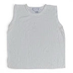 Real Clothes Saks Fifth Avenue White Ribbed Knit Sleeveless Tank Top Size L Real Clothes Saks Fifth Avenue