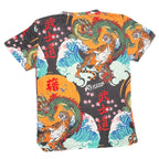 Reason Clothing Men's Dragon and Tiger All Over Print Graphic T-Shirt Reason Clothing