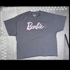 Barbie Logo Graphic T-Shirt Gray Pink XXXL Isaac Morris Mattel Mattel