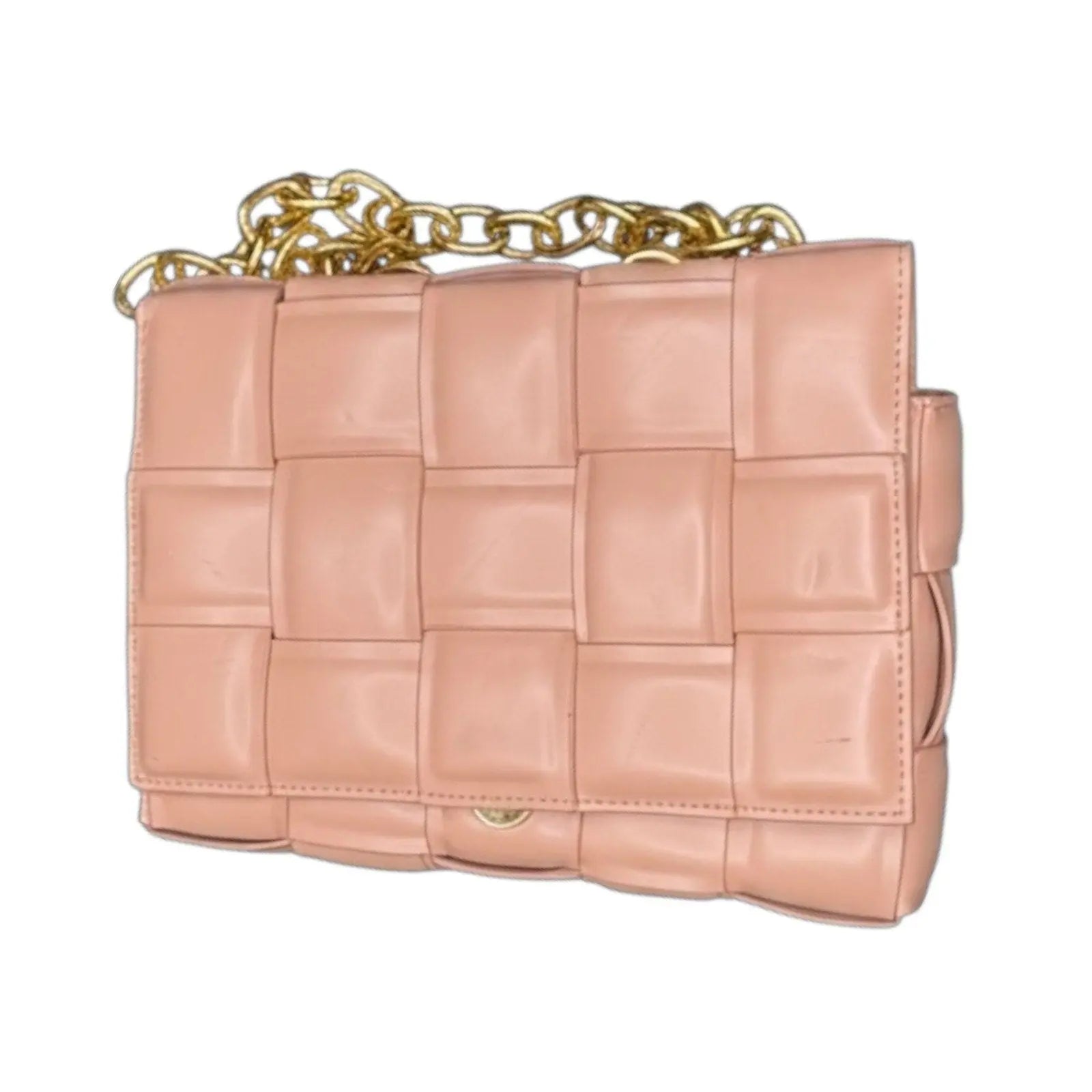 Ines Woven Crossbody Bag with Gold Chain The Ines