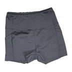 DYCE ACTIVE Women's High Waisted Biker Shorts with Pockets Dark Gray Size Medium DYCE ACTIVE