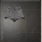 Fashion Nova Distressed Acid Wash Denim Shorts Fashion Nova