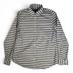 Banana Republic Grey and White Striped Cotton Button Down Shirt Size XS