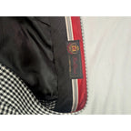 Pallini Men's Gray Houndstooth Pleated Dress Pants Size 47R Pallini