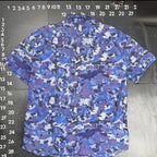 J.Crew Men's Short Sleeve Button Up Shirt- Watercolor Camo Blue-(XLARGE)NWT! J.Crew