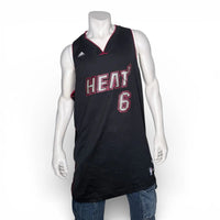 Adidas LeBron James #6 Miami Heat Limited Edition Blackout Plaid Basketball Jers Adidas