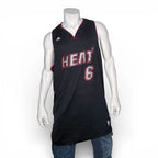 Adidas LeBron James #6 Miami Heat Limited Edition Blackout Plaid Basketball Jers Adidas
