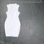 Fashion Nova White Good Attitude Mesh Cut Out Mini Dress Fashion Nova