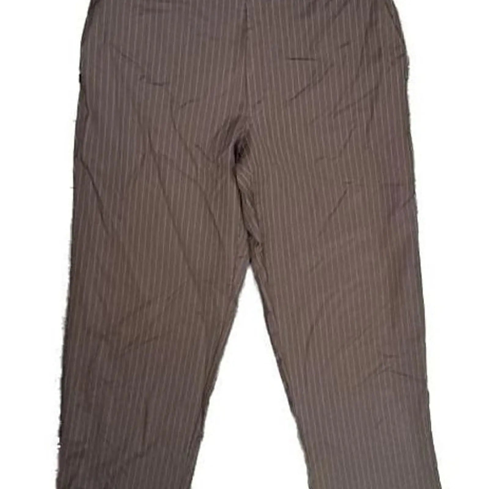 Calvin Klein Brown Pinstripe Dress Pants Size 38x29 Calvin Klein