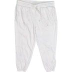 Pinko White Cotton-Viscose Drawstring Jogger Sweatpants Pinko