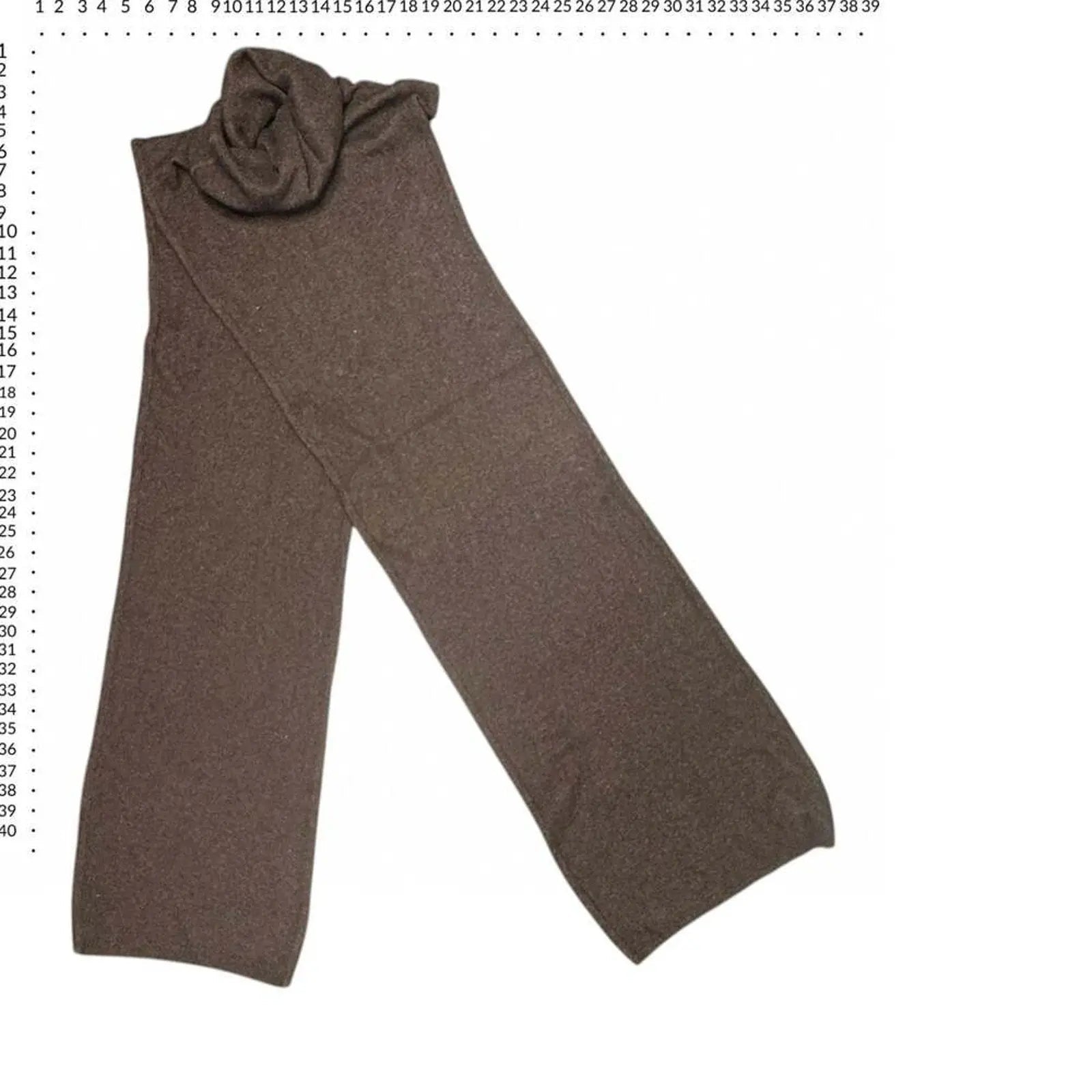 Dorina Vidoni Brown Angora Blend Knit Scarf Dorina Vidoni