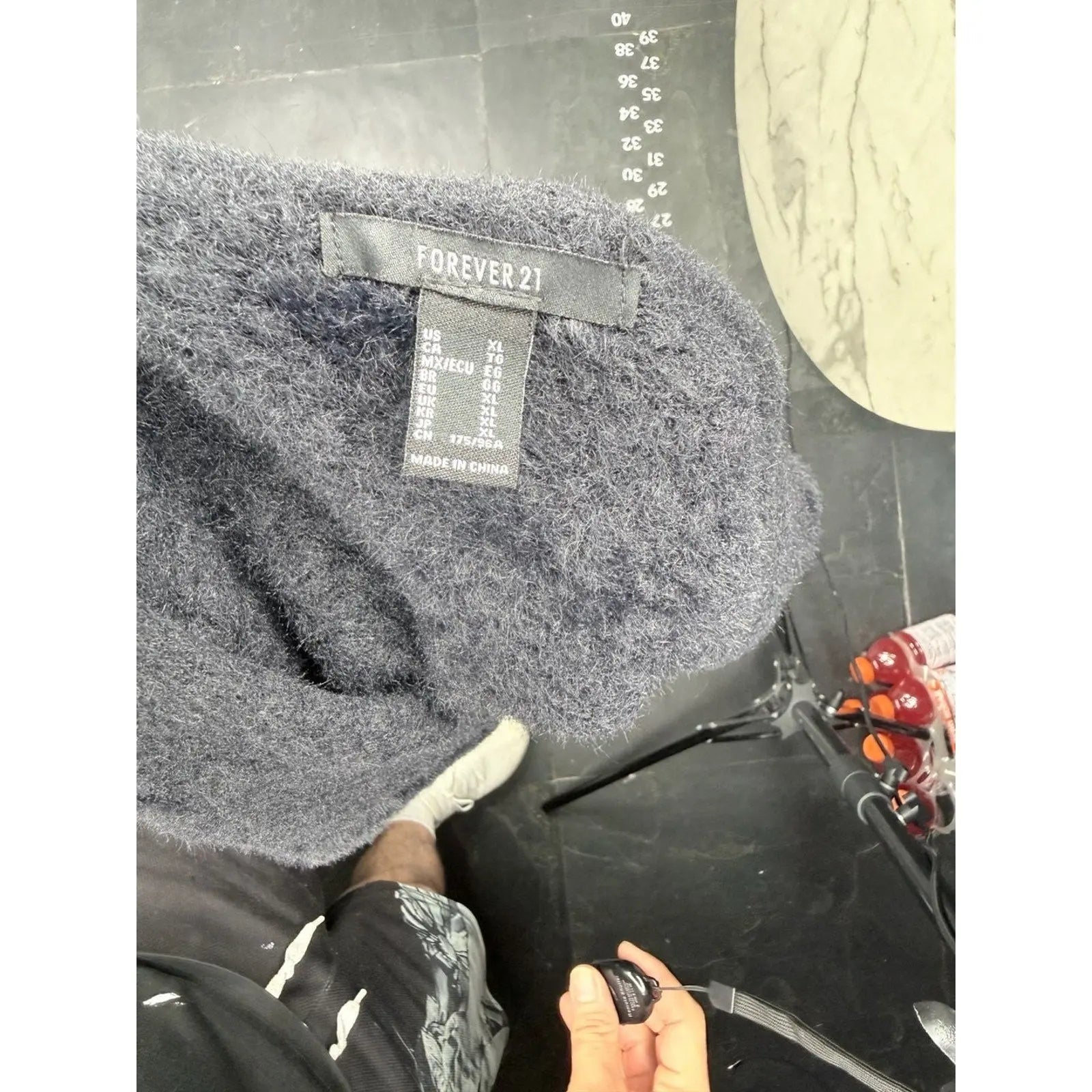 Forever 21 Fuzzy Knit Cropped Open Front Cardigan in Charcoal Grey Forever 21