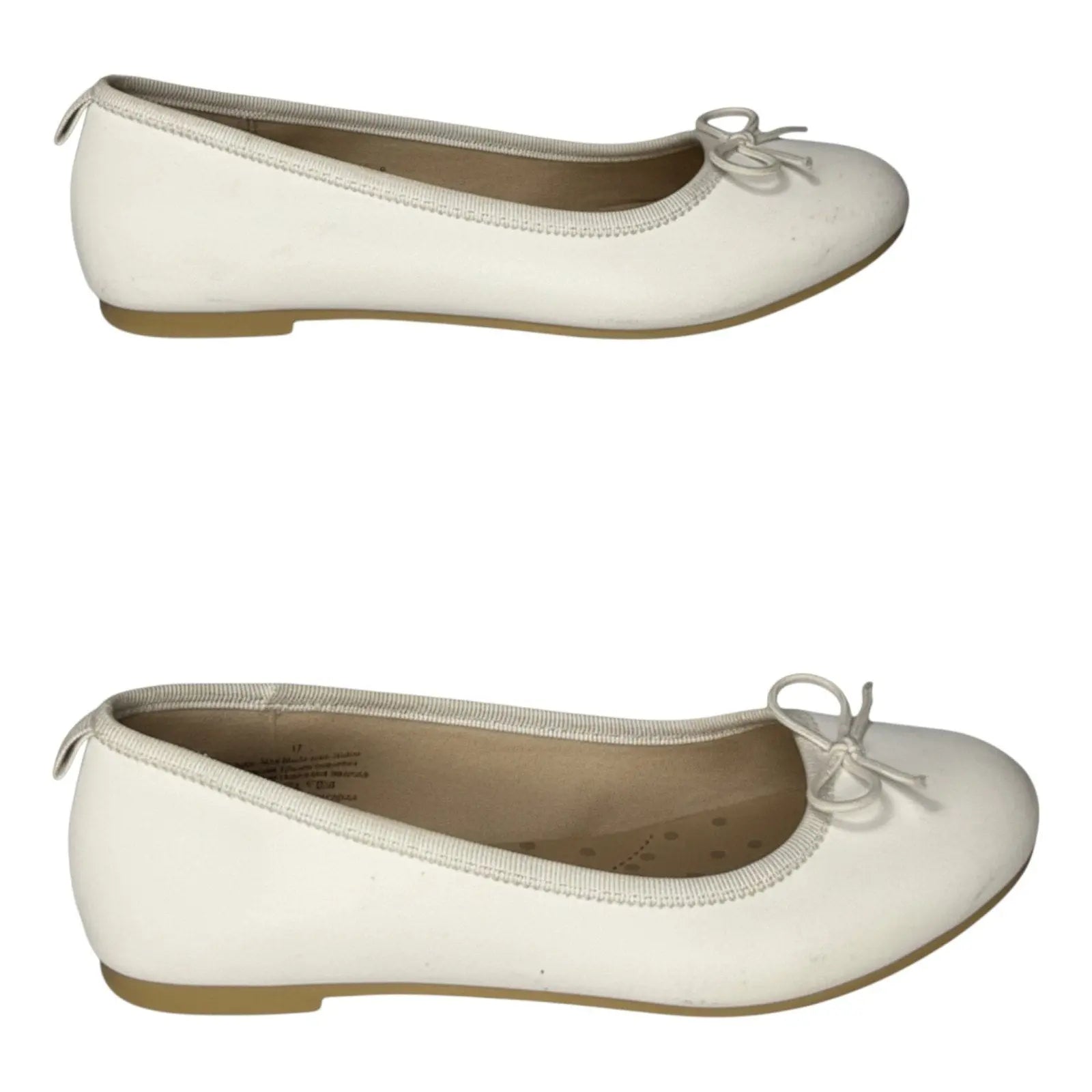 Cat & Jack Kids' Diana Slip-On Ballet Flats in White Cat & Jack