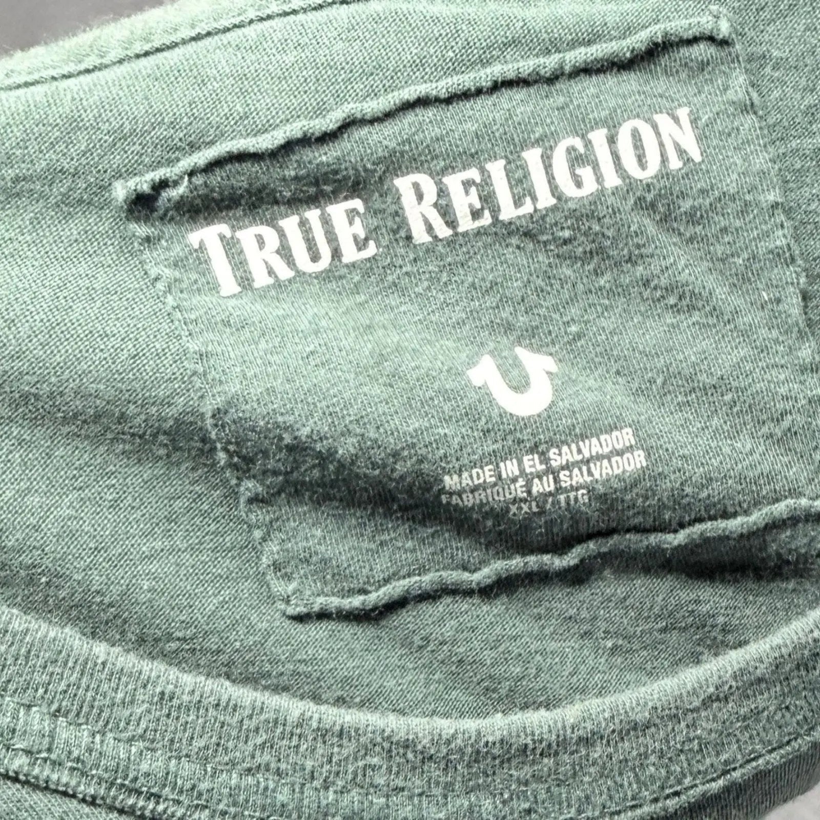 True Religion SS Crafted Graphic Tee XXL Green True Religion