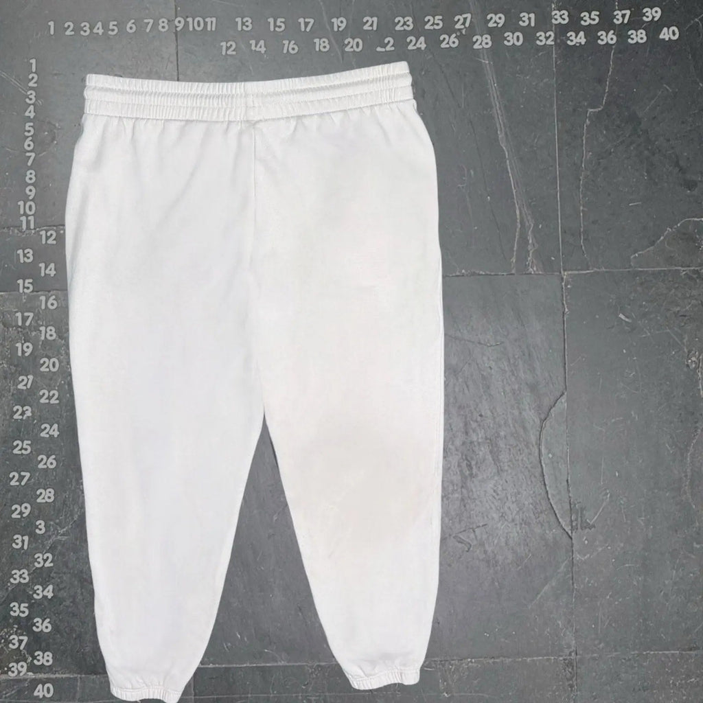 Pinko White Cotton-Viscose Drawstring Jogger Sweatpants Pinko