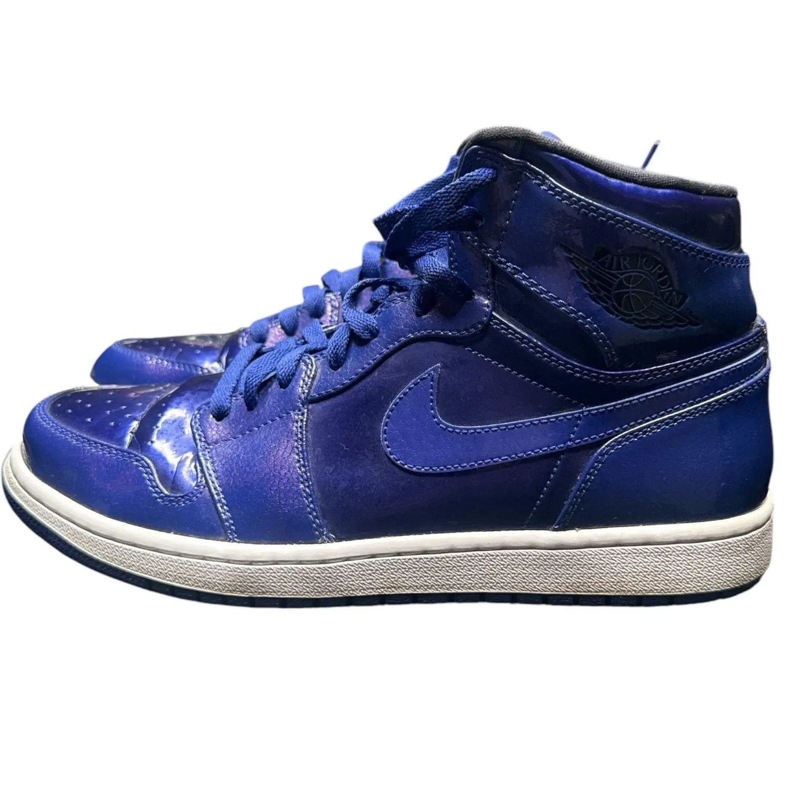 Nike Air Jordan 1 Retro High Deep Royal Blue Patent Leather Nike