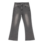 Blue Asphalt Star Back Pocket Flare Jeans Size L