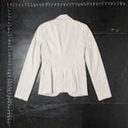 Calvin Klein Women's Beige Cotton Blend Blazer Size 0 Calvin Klein