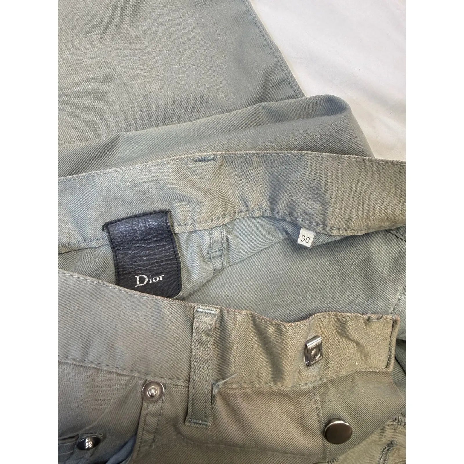 Dior Homme Pre-Fall 2012 Grey Slate Slim Fit 5-Pocket Cotton Twill Pants Dior Homme