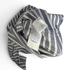 Banana Republic Grey and White Striped Cotton Button Down Shirt Size XS