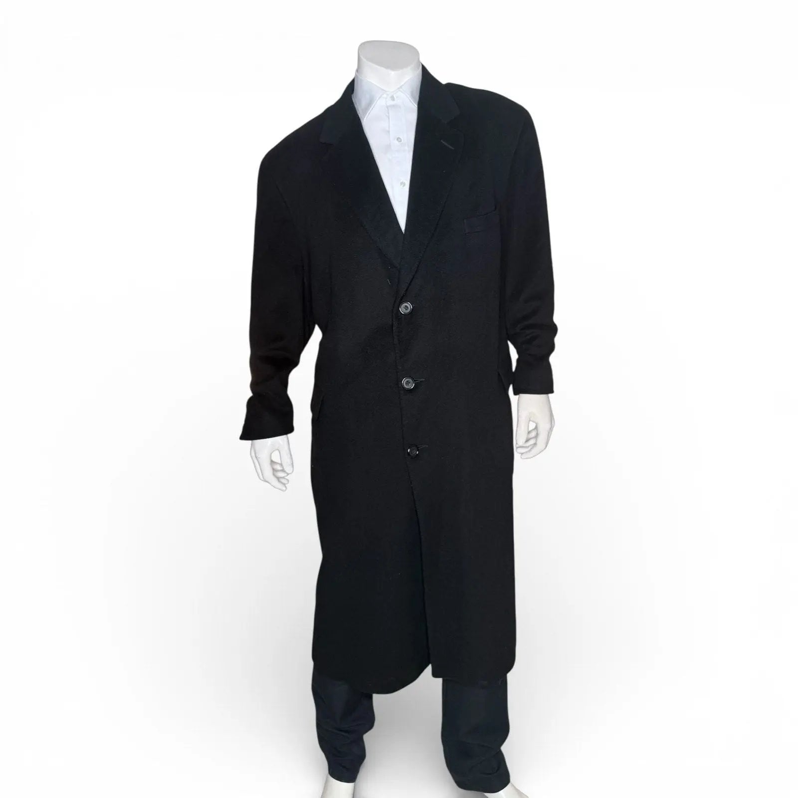 Kilgour, French & Stanbury Hand Tailored 100% Pure Cashmere Long Overcoat Kilgour, French & Stanbury