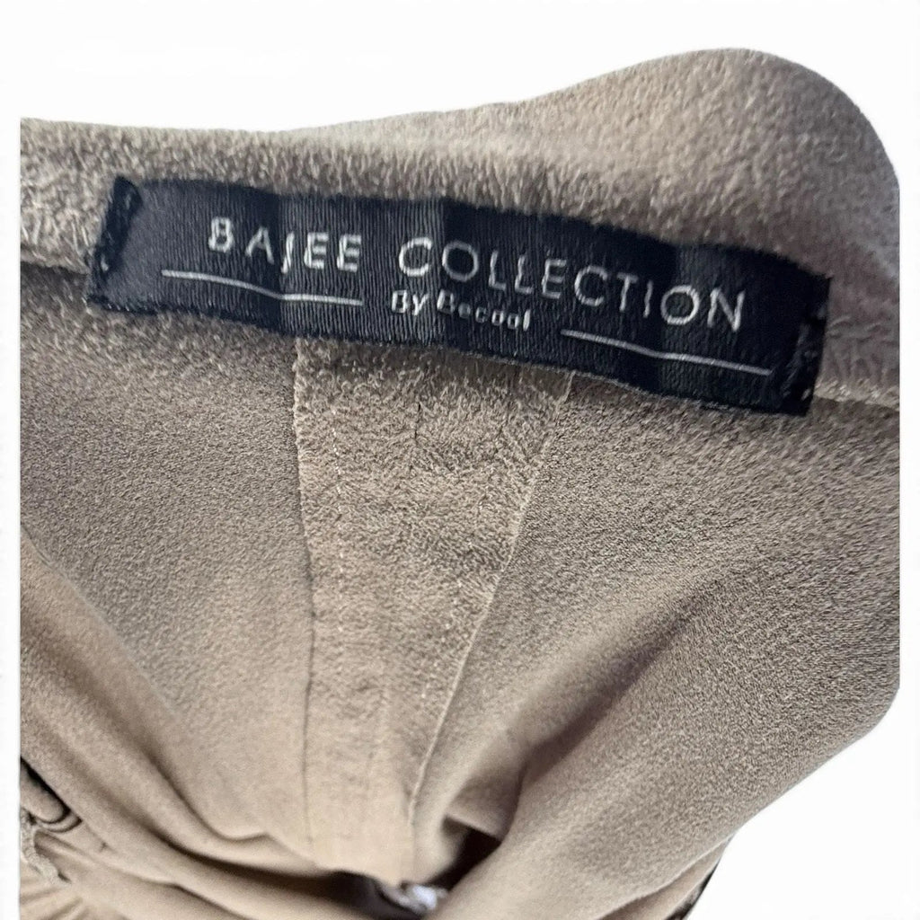 Bajee Collection Faux Suede Fringe Hem Skirt Size L Bajee Collection