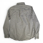 Banana Republic Grey and White Striped Cotton Button Down Shirt Size XS