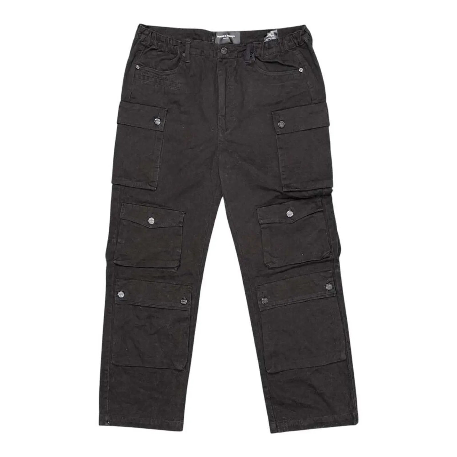 Homme + Femme Black Multi-Pocket Cargo Pants Size 36 Homme + Femme