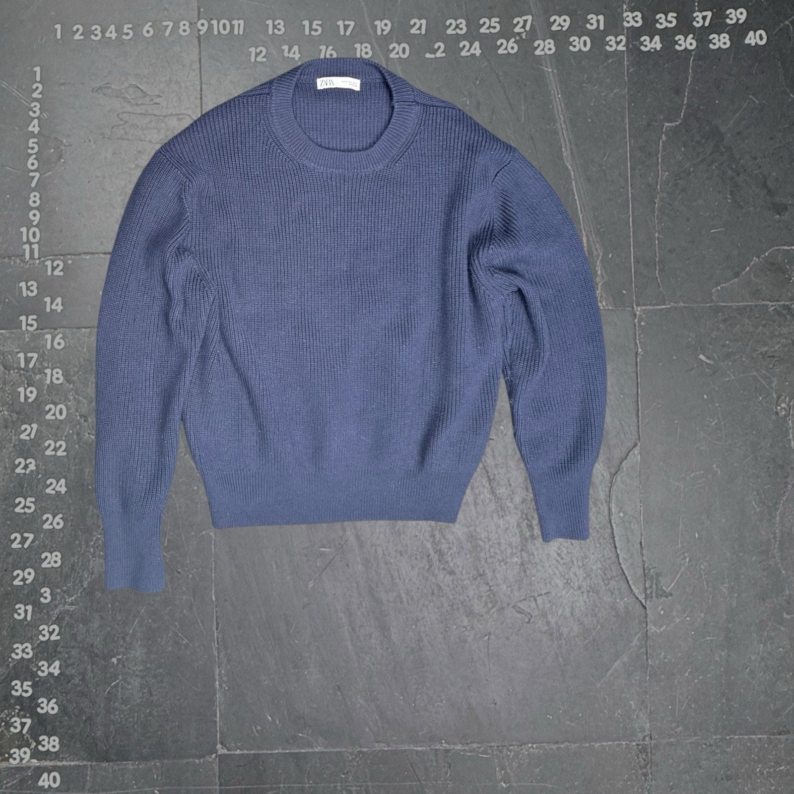 U.S. Polo Assn. Women's Cable Knit Crew Neck Sweater Navy Blue Large