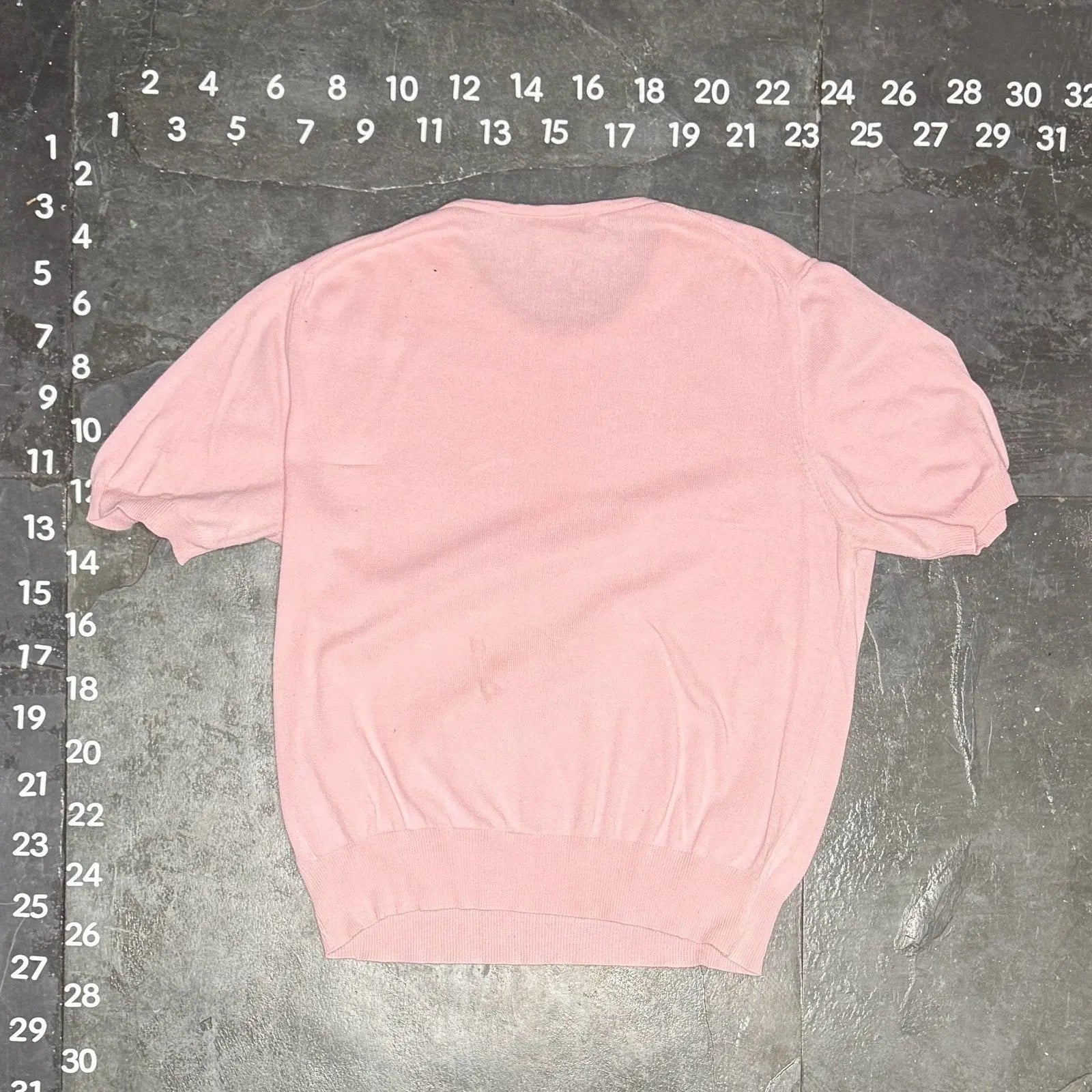 Saks Fifth Avenue Pink Cotton Short Sleeve - O.M.T.HRIFT