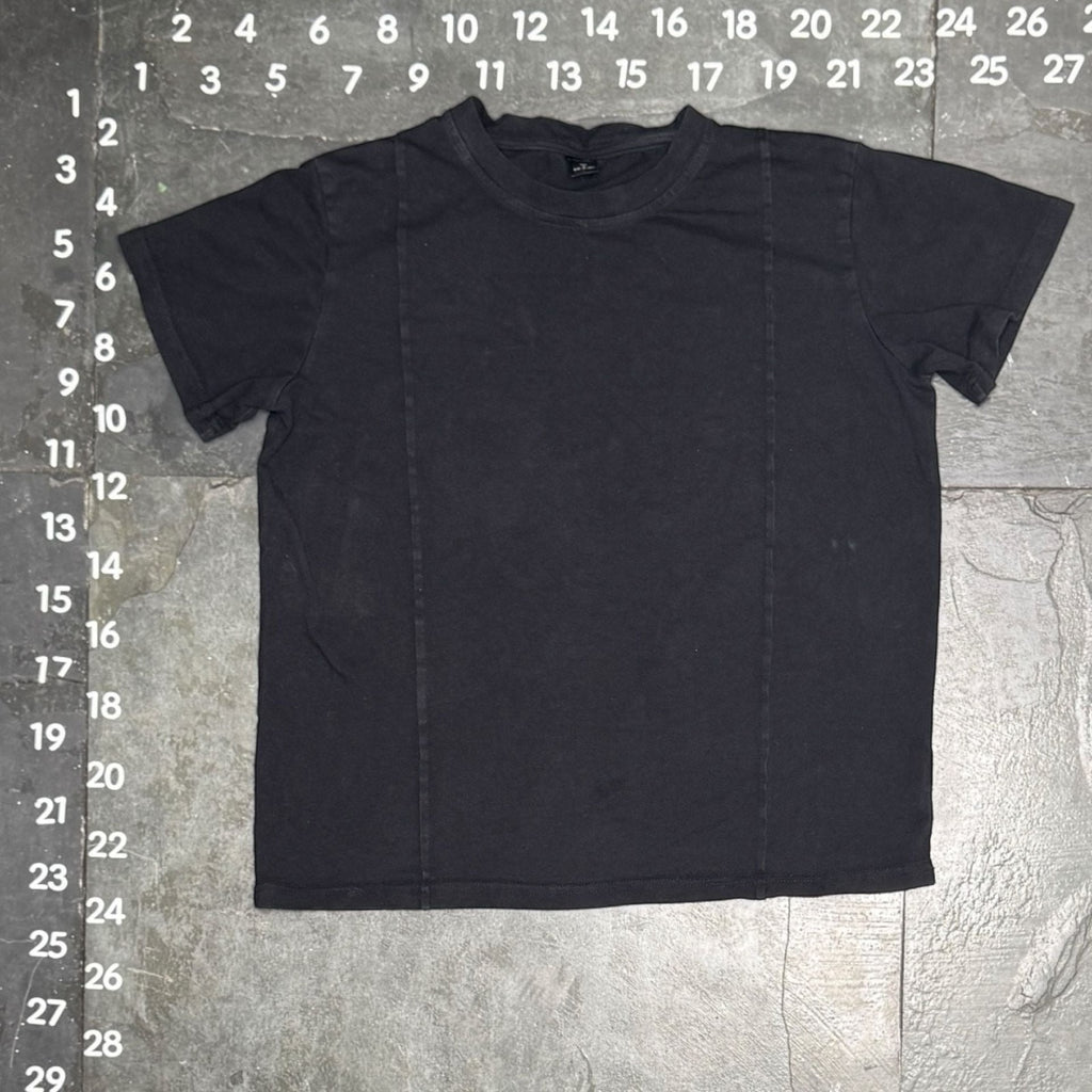 Unbranded Black Exposed Seam Detail Short Sleeve T-Shirt