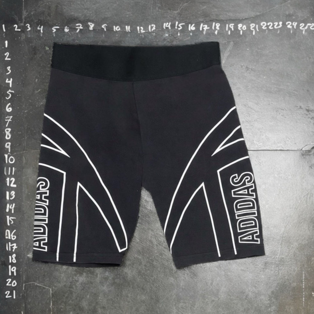 Adidas Graphic Logo High-Rise Bike Shorts Black
