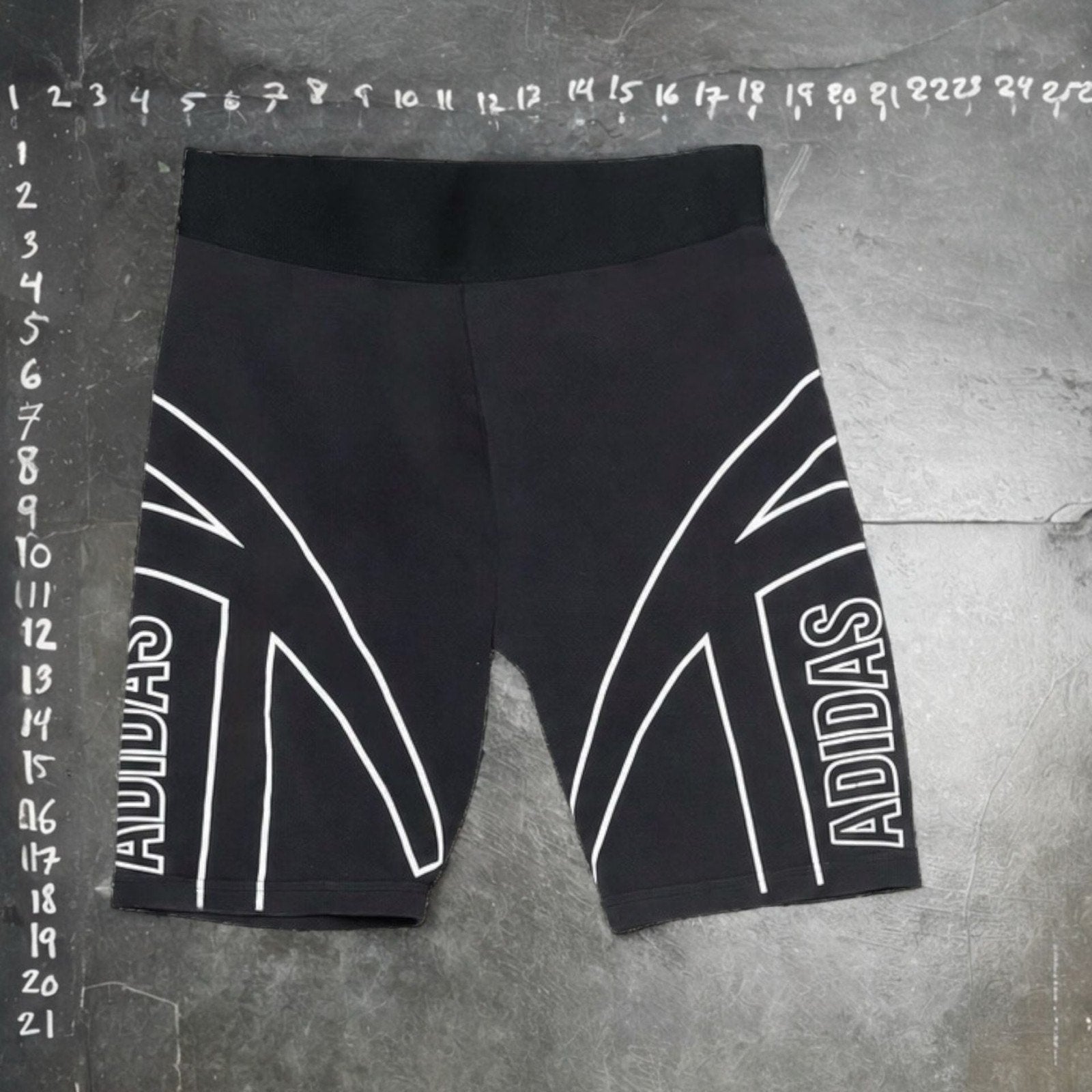 Adidas Graphic Logo High-Rise Bike Shorts Black