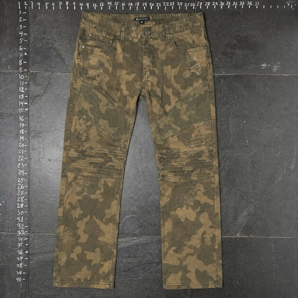 INC International Concepts Berlin Slim Straight Camo Jeans 34W INC International Concepts