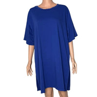 Kowtow Building Block T-Shirt Dress in Bright Royal Blue Kowtow