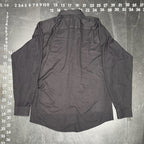Murano Easy Care Black Long Sleeve Button Down Dress Shirt Size L