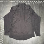Murano Easy Care Black Long Sleeve Button Down Dress Shirt Size L Murano