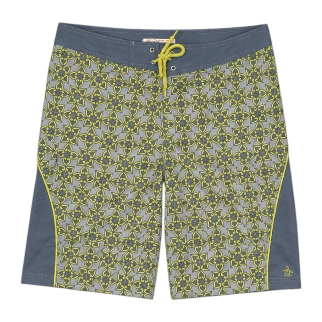 Original Penguin by Munsingwear Men's Size 34 Geometric Print Board Shorts Original Penguin by Munsingwear