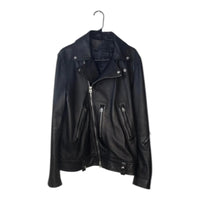 Acne Studios Nate Clean Leather Moto Biker Jacket Black Acne Studios