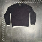 Armani Exchange Cotton Cashmere V-Neck Sweater Black Size M Armani Exchange