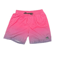 Quiksilver Men's Swim Trunks Pink Ombre Gradient Board Shorts Size M Quiksilver