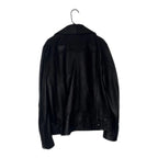 Acne Studios Nate Clean Leather Moto Biker Jacket Black Acne Studios