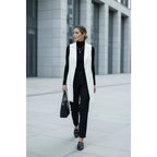 Bar III Ivory Sleeveless Blazer Vest - Tailored Longline Waistcoat, Size M giving blooms foundation
