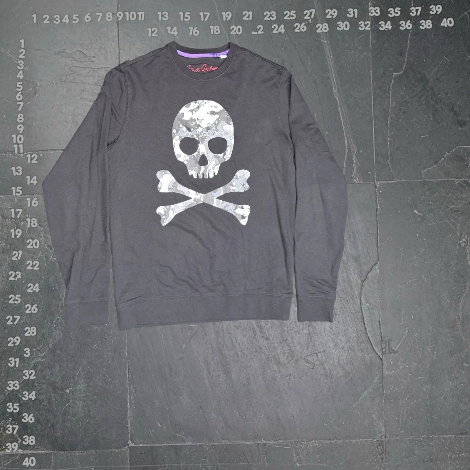 Robert Graham Knockout Camo Skull Graphic Sweatshirt Robert Graham