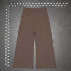 Zara Brown Wide Leg Pleated Trousers Size M