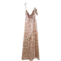 SHEIN Cowl Neck Leopard Print Satin Cami Maxi Dress giving blooms foundation