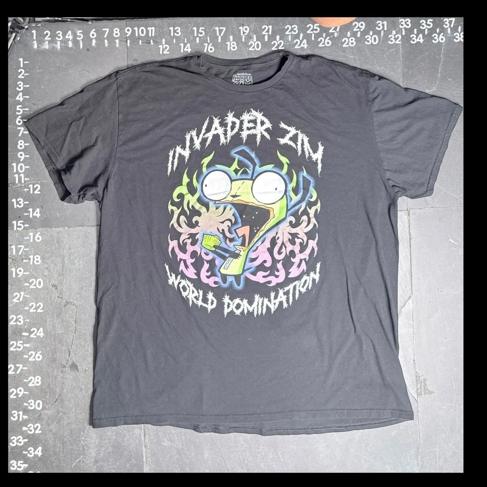Invader Zim World Domination Gir Graphic T-Shirt 3XL Nickelodeon