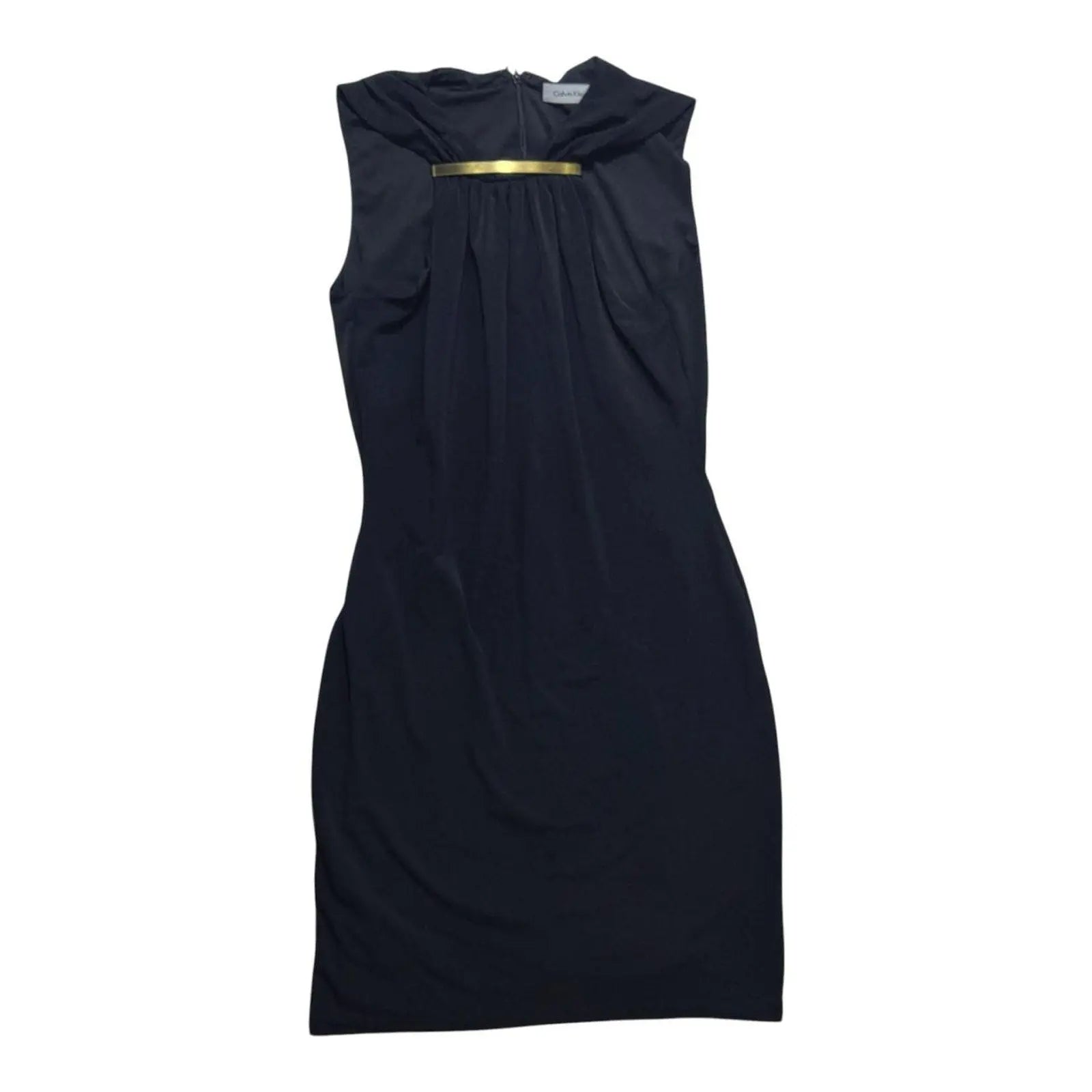 Calvin klein sleeveless black sheath Calvin Klein