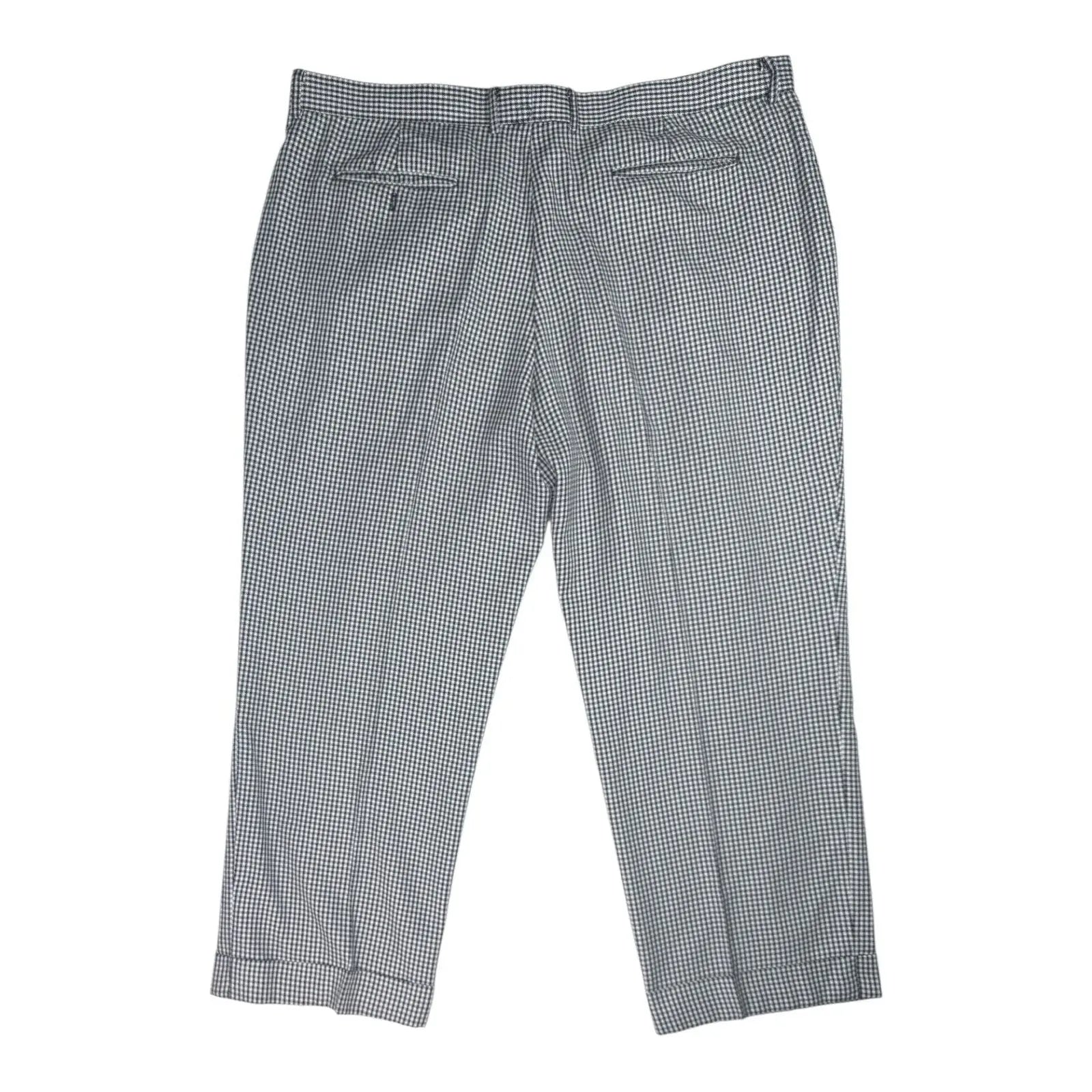 NN07 Simon Houndstooth Check Pleated Cotton Trousers NN07