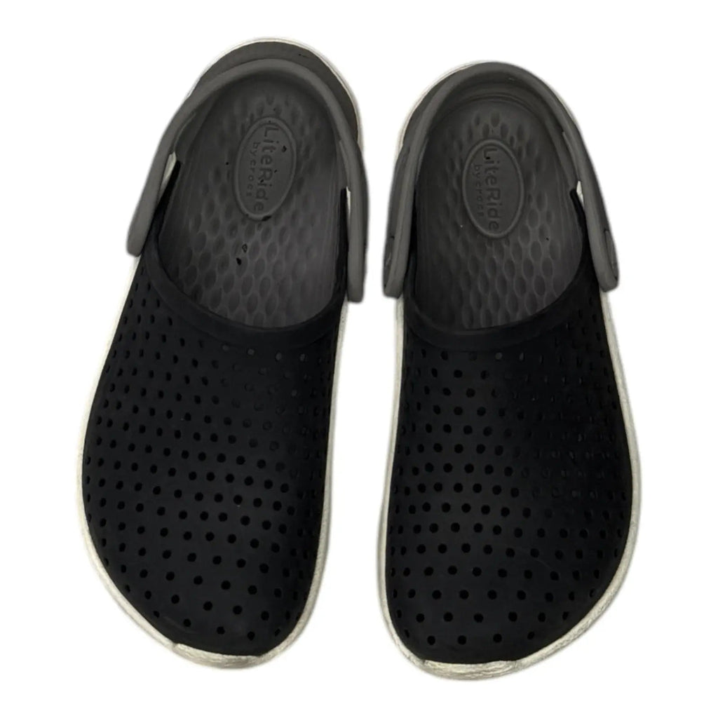 Crocs Literide Clog K, Unisex-Child Clog, Poppy/White 29/30 Crocs
